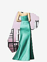 Rear View Thumbnail - Pantone Turquoise After Six Bridesmaids Style 6628