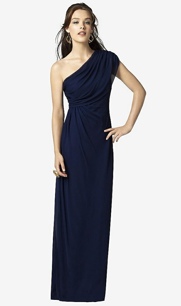 Front View - Midnight Navy Dessy Collection Style 2858