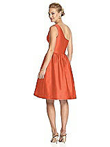 Rear View Thumbnail - Fiesta One Shoulder Cocktail Dress with Pockets