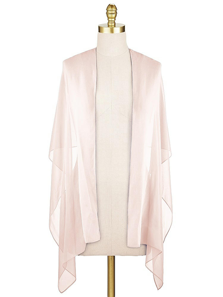Front View - Blush Sheer Crepe Stole