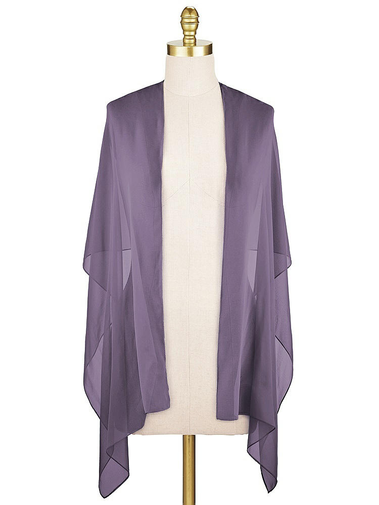 Front View - Lavender Sheer Crepe Stole
