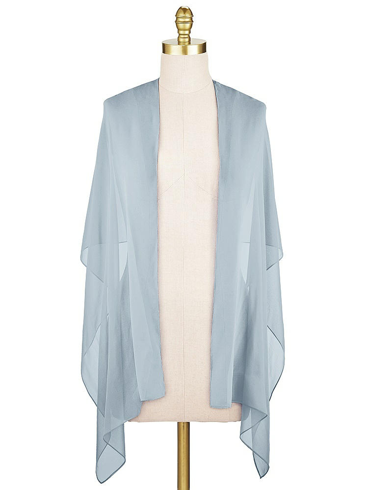 Front View - Mist Sheer Crepe Stole