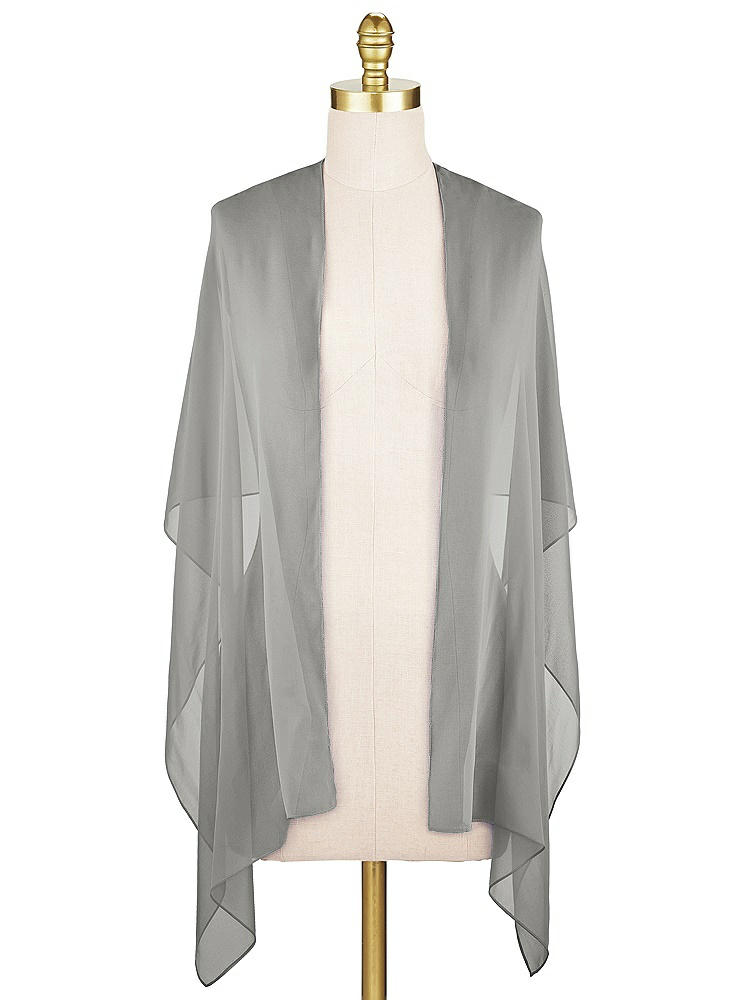 Front View - Chelsea Gray Lux Chiffon Stole