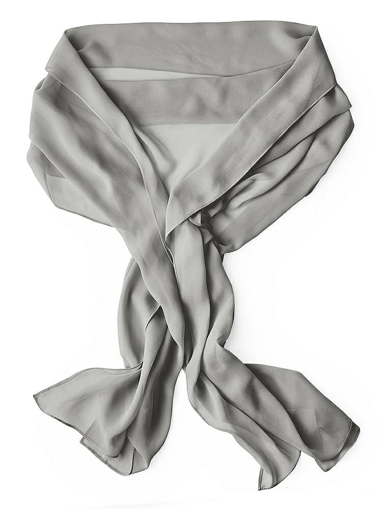 Back View - Chelsea Gray Lux Chiffon Stole