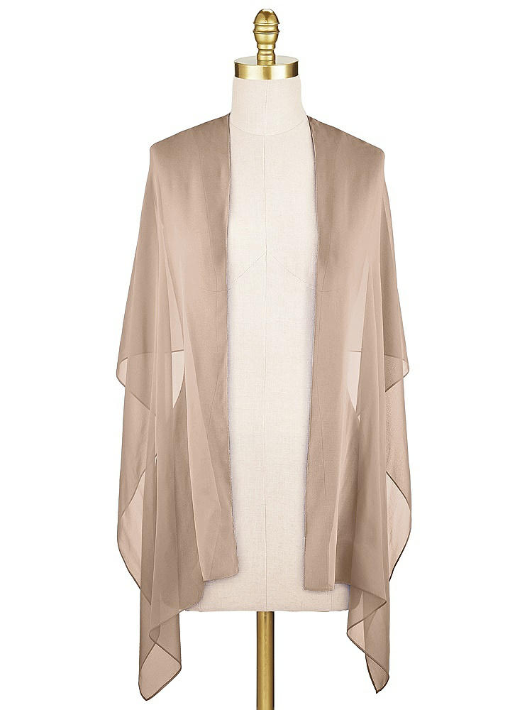 Front View - Topaz Lux Chiffon Stole