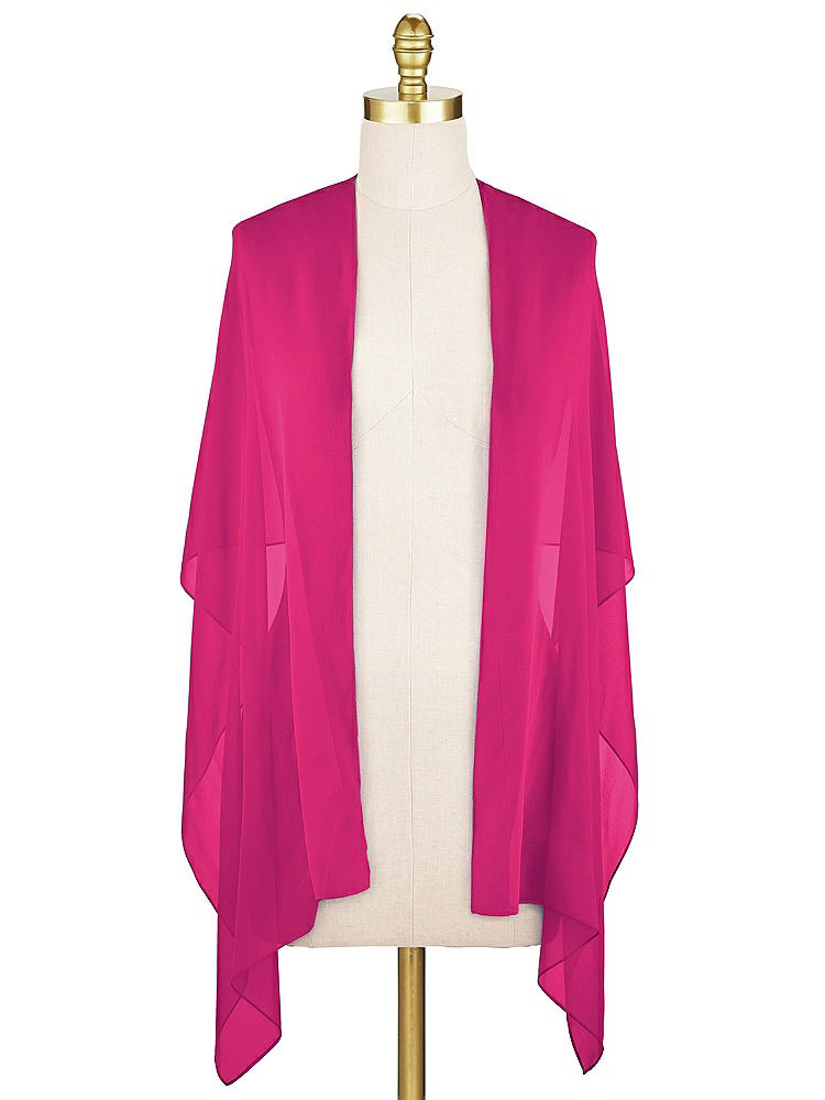 Front View - Think Pink Lux Chiffon Stole