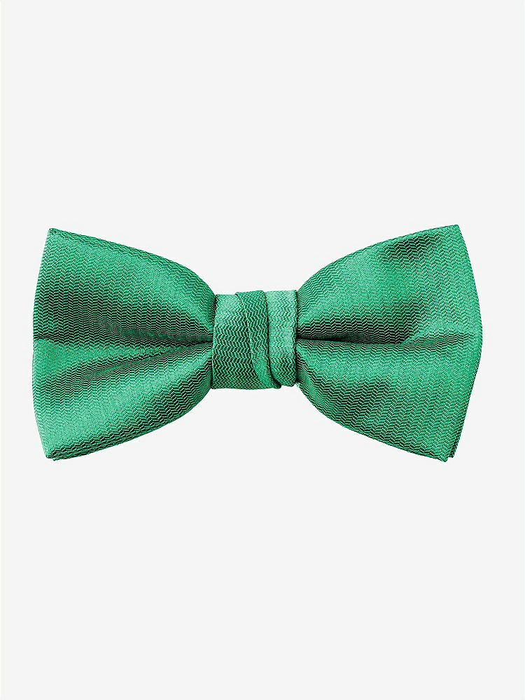 Front View - Pantone Emerald Yarn-Dyed Boy's Bow Tie by After Six