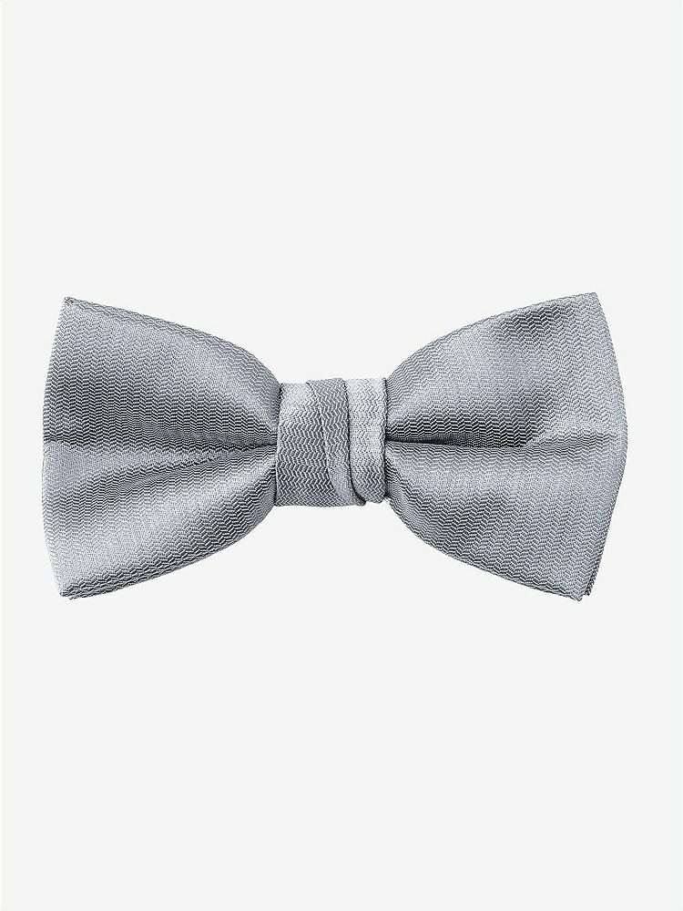 Front View - Platinum Yarn-Dyed Boy's Bow Tie by After Six