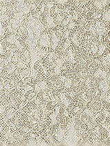 Front View Thumbnail - Champagne Rococo Metallic Lace Fabric by the yard