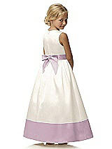 Rear View Thumbnail - Ivory & Suede Rose Flower Girl Style FL4034