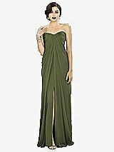Front View Thumbnail - Olive Green Dessy Collection Style 2879
