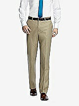 Front View Thumbnail - Khaki Classic Summer Suit Flat Front Pants by After Six