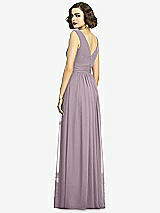 Alt View 5 Thumbnail - Lilac Dusk Sleeveless Draped Chiffon Maxi Dress with Front Slit