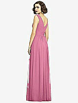 Alt View 5 Thumbnail - Orchid Pink Sleeveless Draped Chiffon Maxi Dress with Front Slit