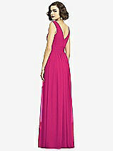 Alt View 5 Thumbnail - Think Pink Sleeveless Draped Chiffon Maxi Dress with Front Slit
