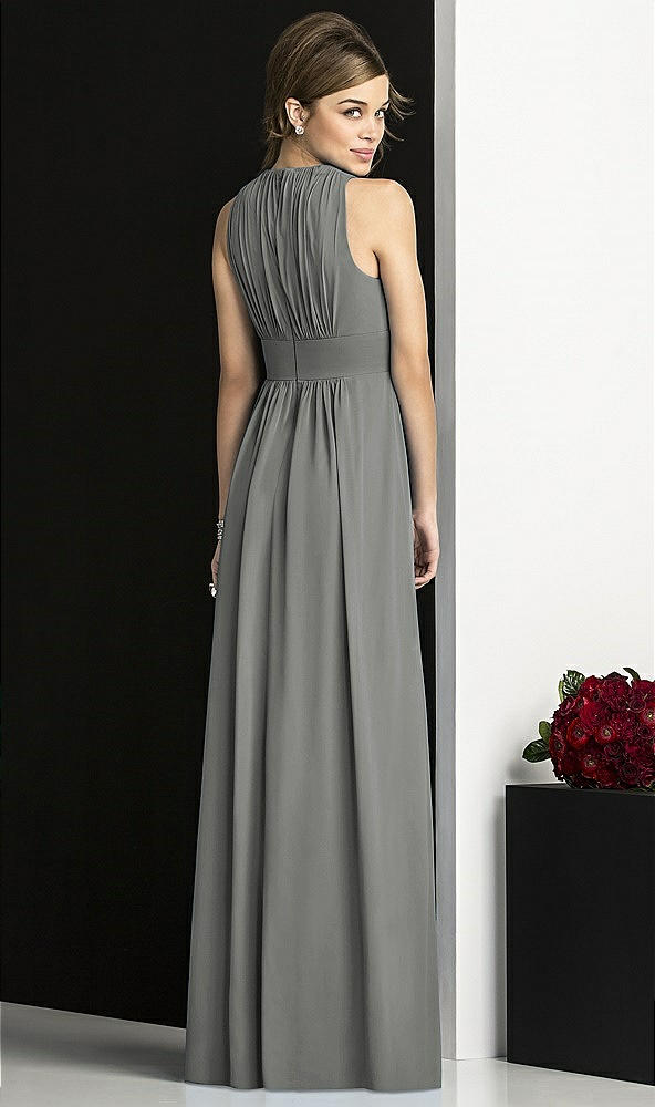 Back View - Charcoal Gray After Six Bridesmaids Style 6680