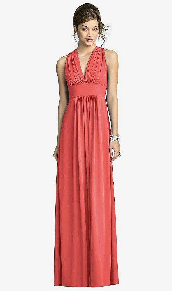 Front View - Perfect Coral After Six Bridesmaids Style 6680