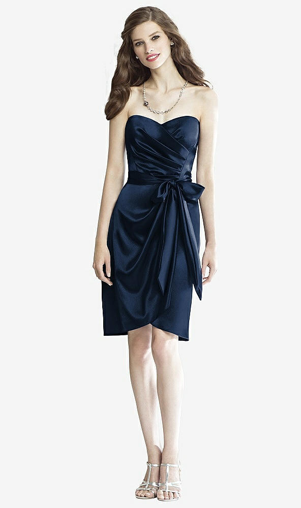 Front View - Midnight Navy Social Bridesmaids Style 8133
