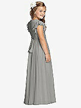 Rear View Thumbnail - Chelsea Gray Flower Girl Dress FL4038