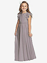 Front View Thumbnail - Cashmere Gray Flower Girl Dress FL4038