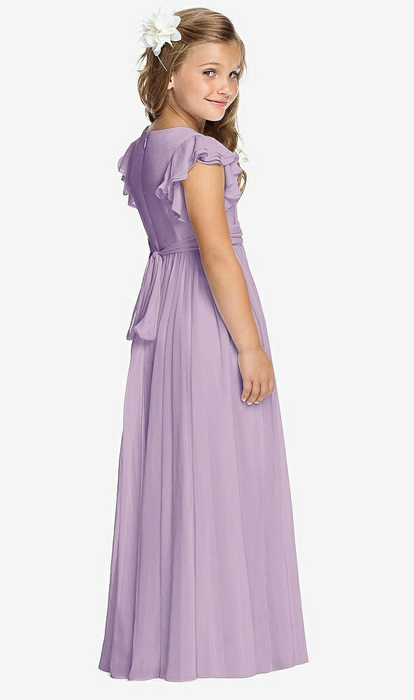 Back View - Pale Purple Flower Girl Dress FL4038