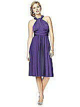 Alt View 7 Thumbnail - Regalia - PANTONE Ultra Violet Twist Wrap Convertible Cocktail Dress