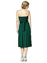 Alt View 6 Thumbnail - Hunter Green Twist Wrap Convertible Cocktail Dress