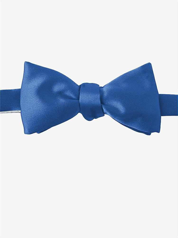 Front View - Lapis Matte Satin Bow Ties by After Six