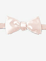 Front View Thumbnail - Blush Matte Satin Bow Ties by After Six