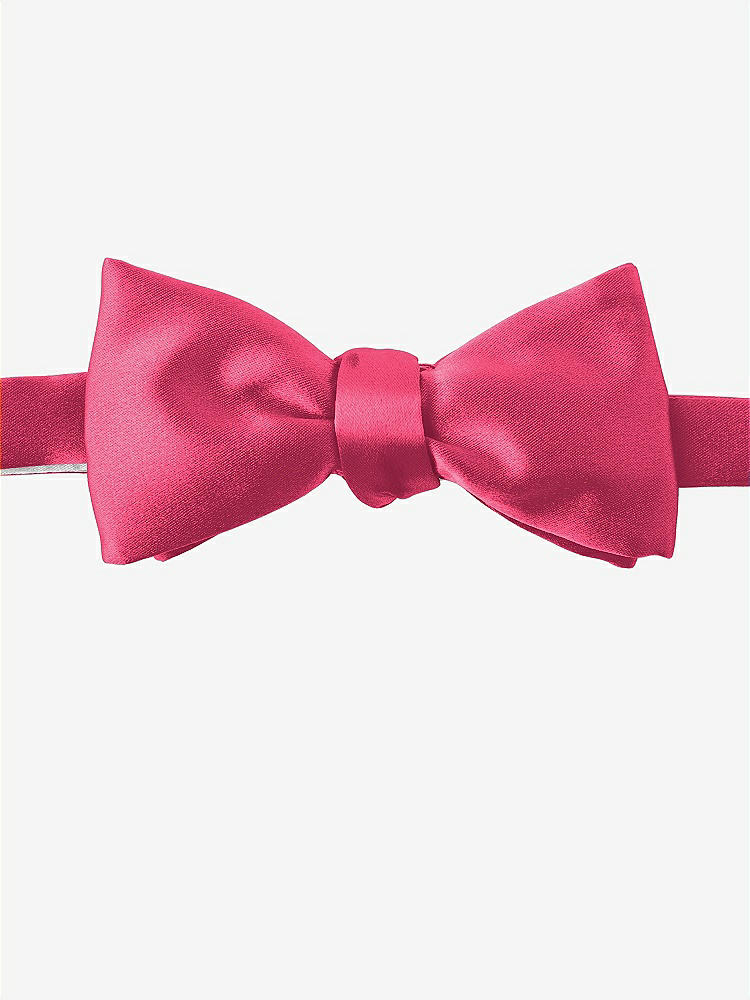 Front View - Pantone Honeysuckle Matte Satin Bow Ties by After Six