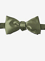 Front View Thumbnail - Moss Matte Satin Bow Ties by After Six