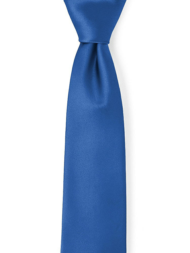 Front View - Lapis Matte Satin Neckties by After Six