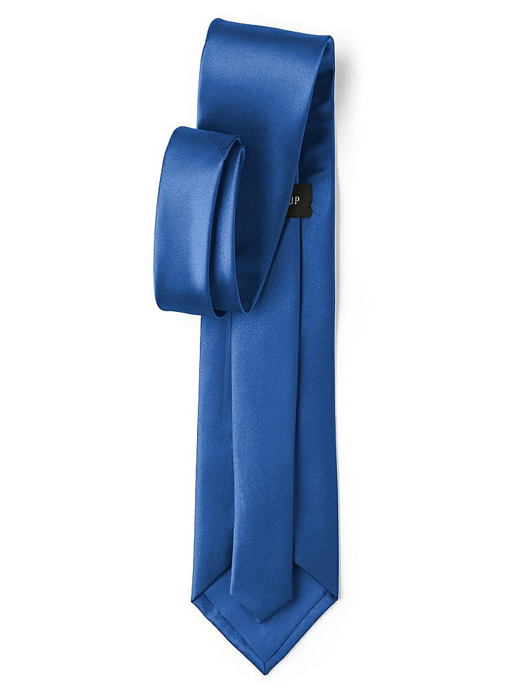 Back View - Lapis Matte Satin Neckties by After Six