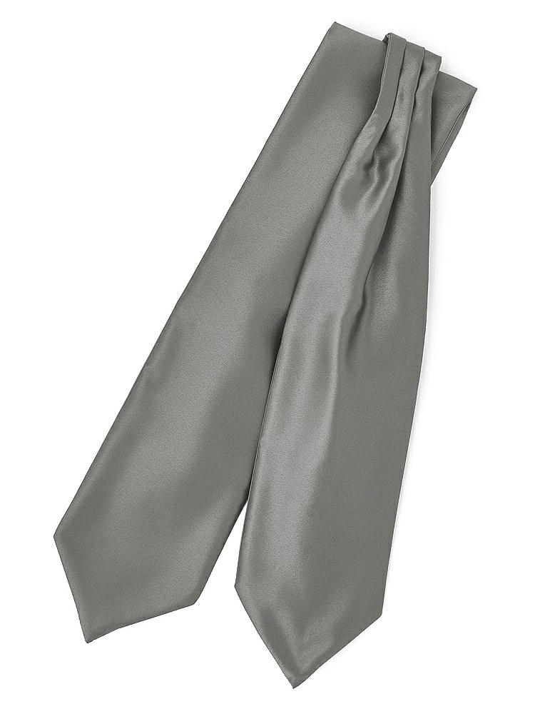 Front View - Charcoal Gray Matte Satin Cravats by After Six