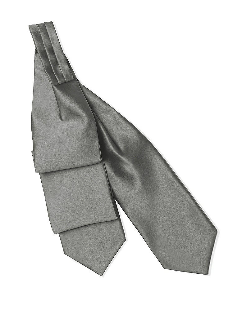 Back View - Charcoal Gray Matte Satin Cravats by After Six