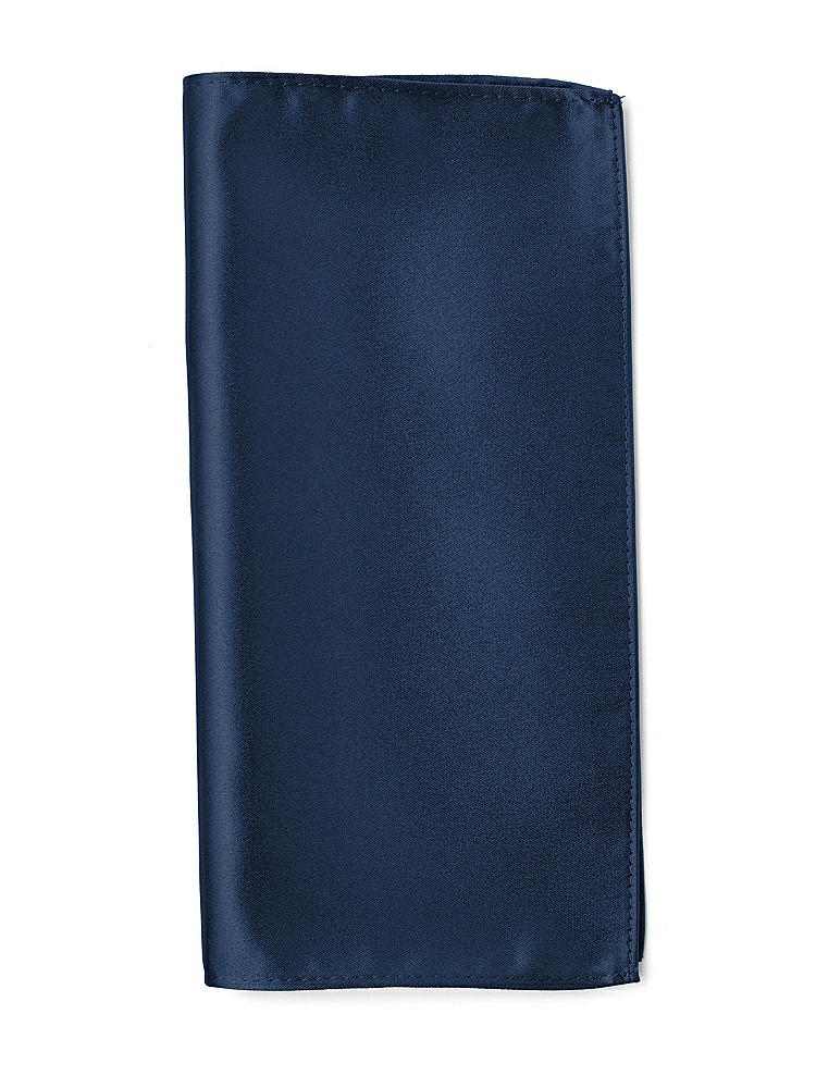 Front View - Midnight Navy Matte Satin Pocket Squares by After Six