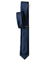 Rear View Thumbnail - Midnight Navy Matte Satin Narrow Ties by After Six