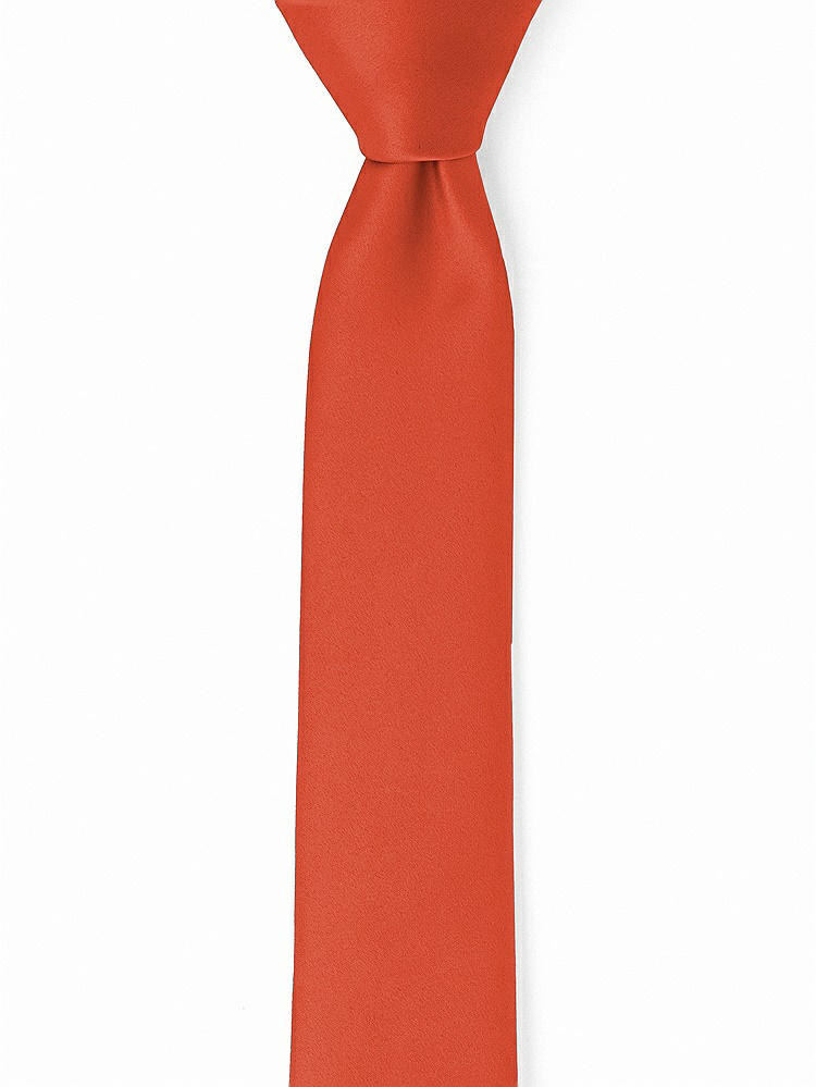 Front View - Spice Matte Satin Narrow Ties by After Six