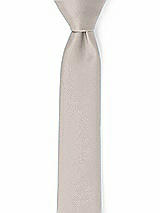 Front View Thumbnail - Taupe Matte Satin Narrow Ties by After Six
