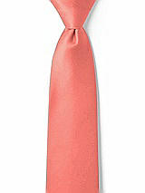 Front View Thumbnail - Ginger Matte Satin Boy's 14" Zip Necktie by After Six