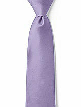 Front View Thumbnail - Passion Matte Satin Boy's 14" Zip Necktie by After Six
