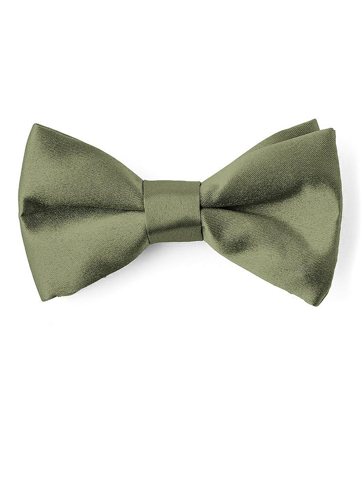 Front View - Moss Matte Satin Boy's Clip Bow Tie by After Six