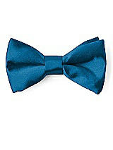 Front View Thumbnail - Ocean Blue Matte Satin Boy's Clip Bow Tie by After Six