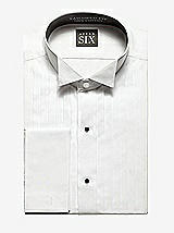 Front View Thumbnail - White Wing Collar Tuxedo Shirt - The Graham by After Six