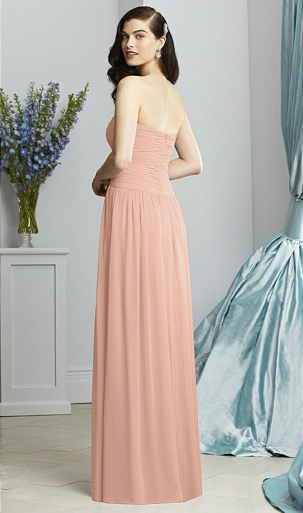 Back View - Pale Peach Dessy Collection Style 2931