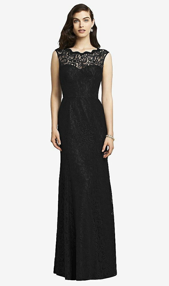 Front View - Black Dessy Bridesmaid Dress 2940