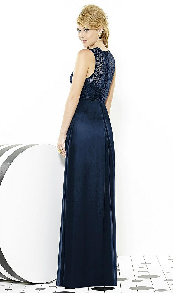 Back View - Midnight Navy After Six Bridesmaid Dress 6722