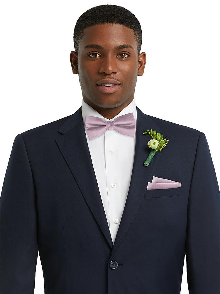 Front View - Suede Rose Classic Yarn-Dyed Bow Ties by After Six