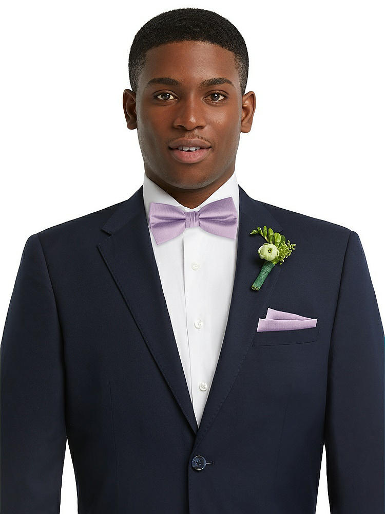 Front View - Pale Purple Classic Yarn-Dyed Bow Ties by After Six