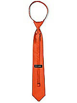 Rear View Thumbnail - Tangerine Tango Classic Yarn-Dyed Pre-Knotted Neckties by After Six